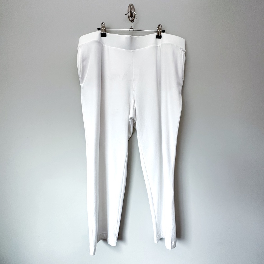 J. Jill Pure Jill White Slim Legged Cropped Pants - Picture 1 of 4